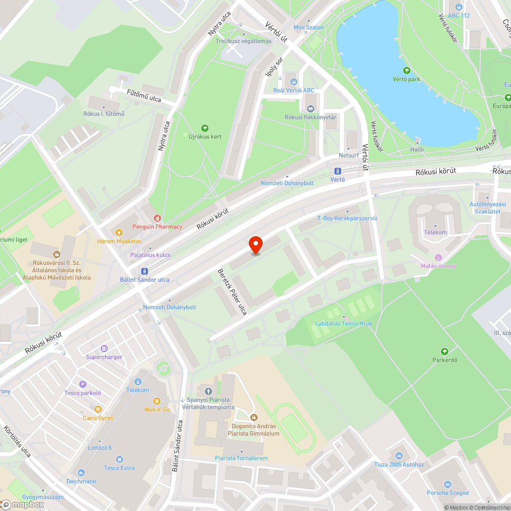 Megsüllyedt aknafedél a Rókusi körúton bejelentés helye