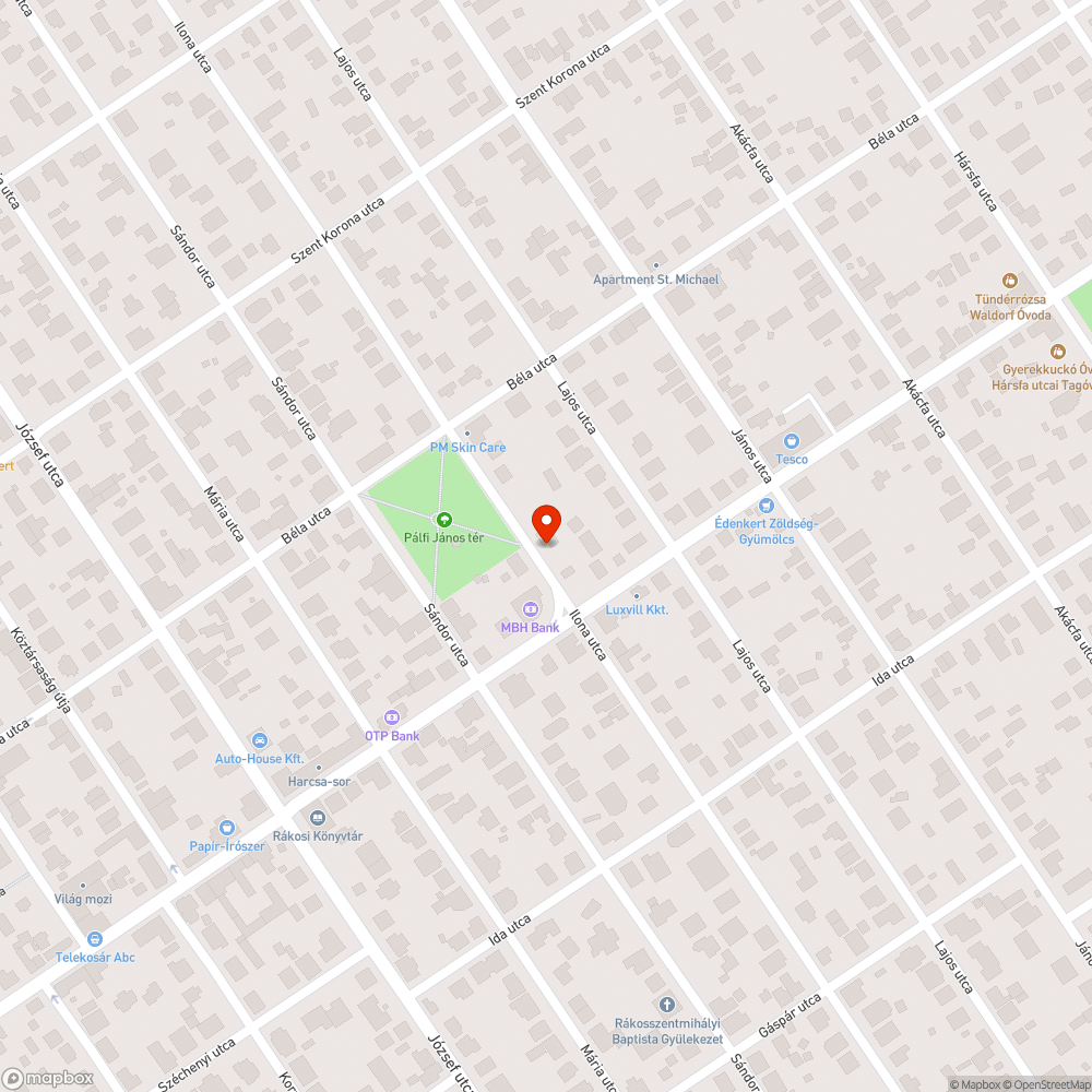 Hiányzó fák bejelentés helye