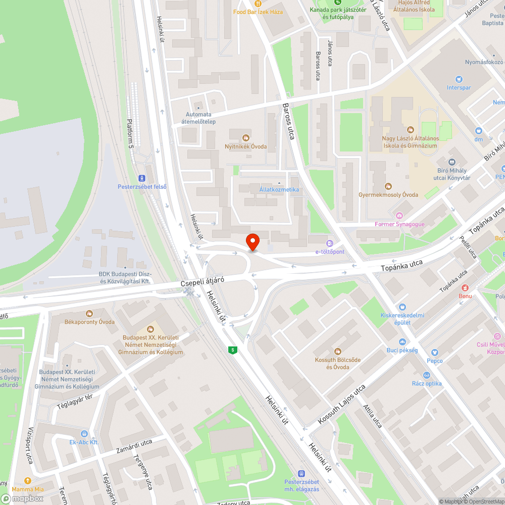 Elferdült tábla bejelentés helye