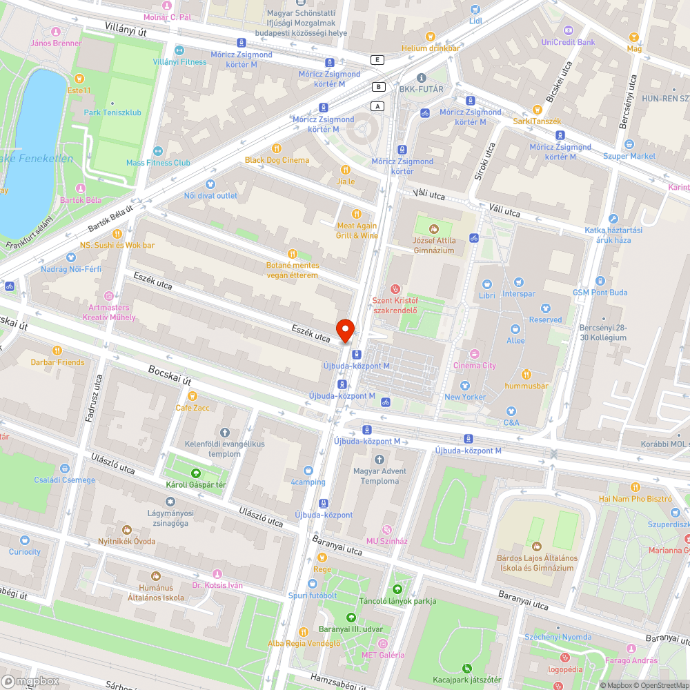 Utcai szemetes bejelentés helye