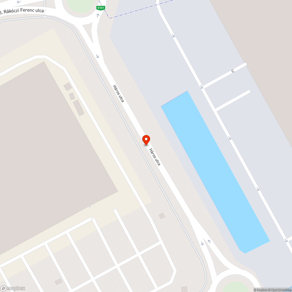 Kicsi, de erős kátyú bejelentés helye