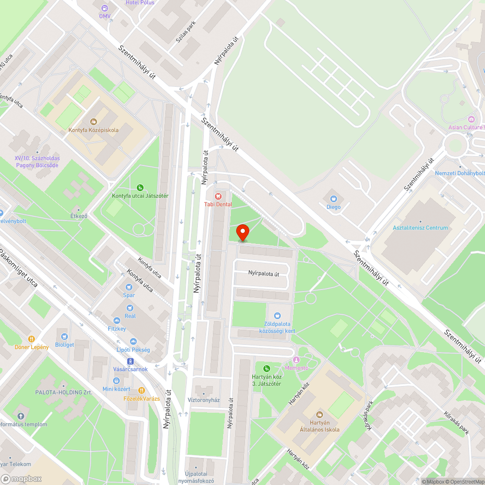 Kidöntött tábla bejelentés helye