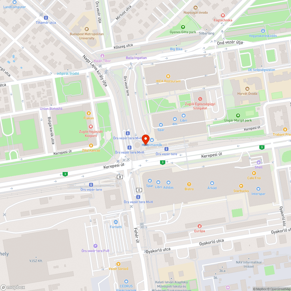 Megrongált szekrény bejelentés helye