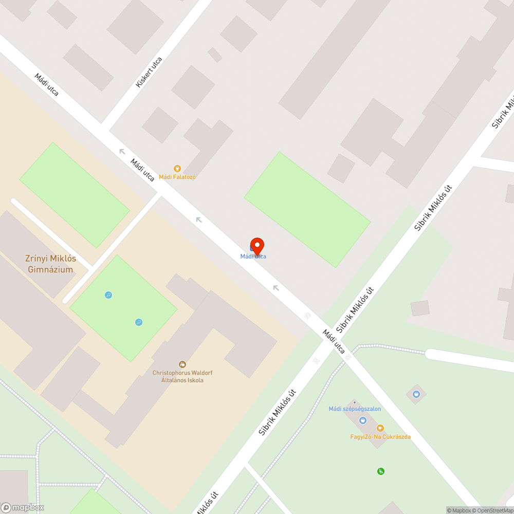 Kátyús buszmegálló bejelentés helye