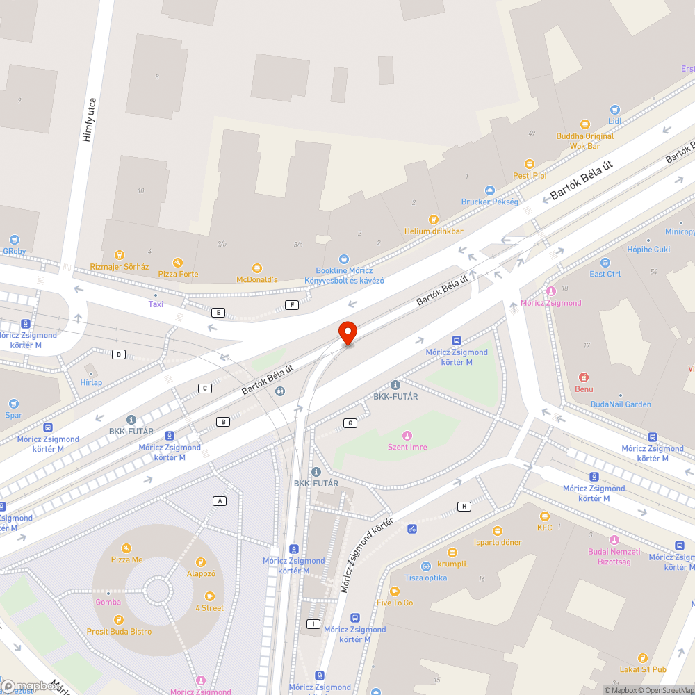 Megrongált információs tábla bejelentés helye