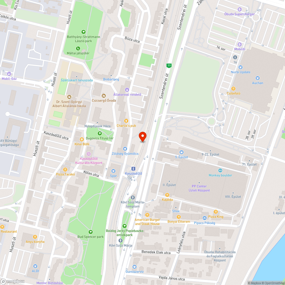 Kiégett lámpa a hévállomáson bejelentés helye