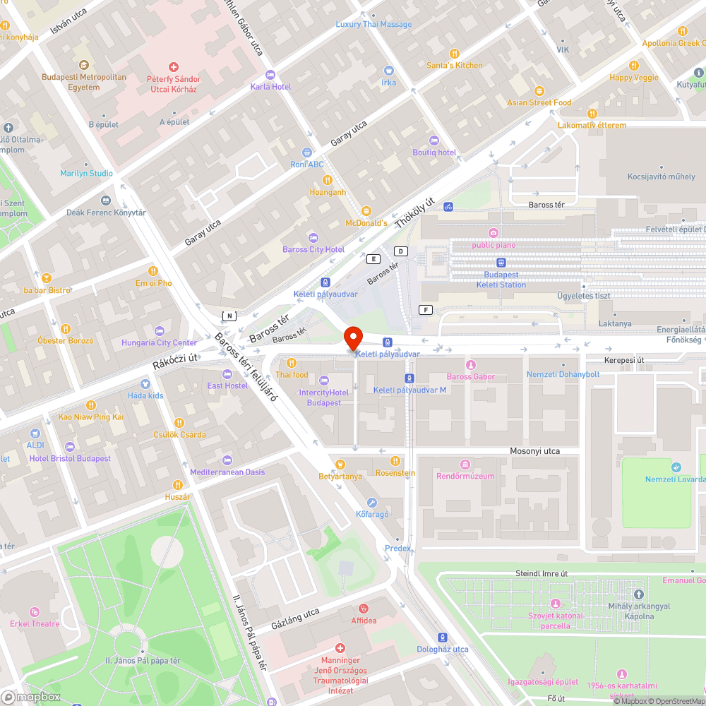 Elhagyott autó bejelentés helye