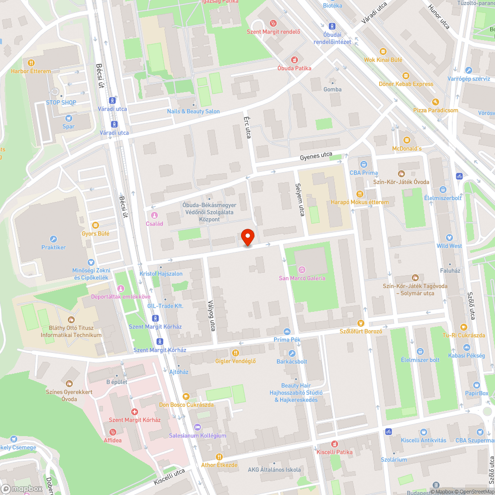 Nagy kátyú a Reménység utcában bejelentés helye