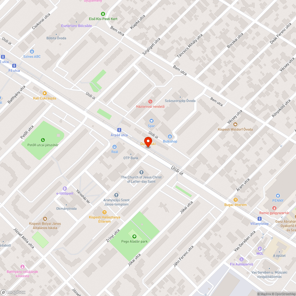 Besüllyedt járda bejelentés helye