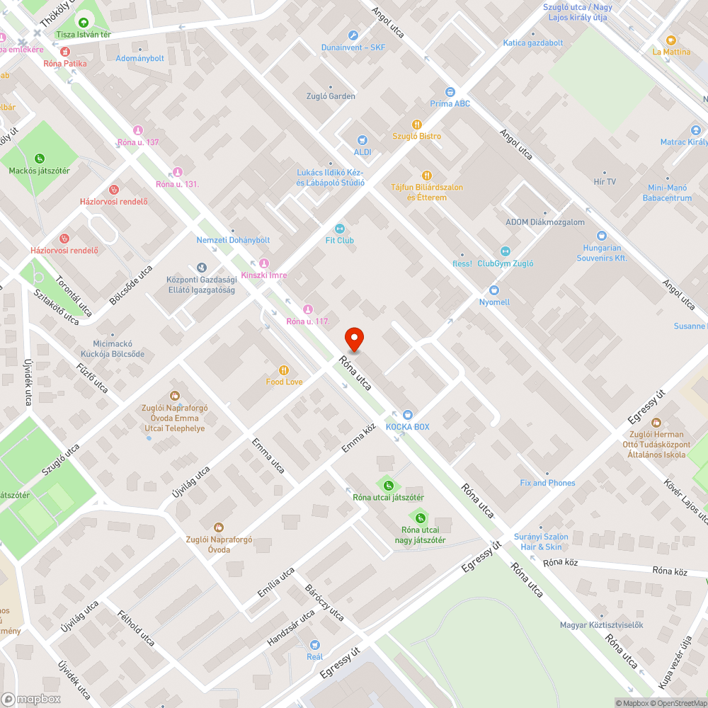 Megrongálodott járda bejelentés helye