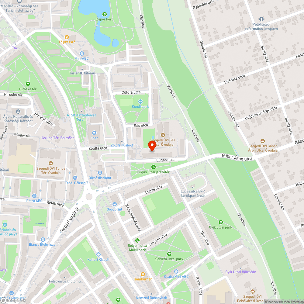 Graffiti a 10 emeletes alján bejelentés helye