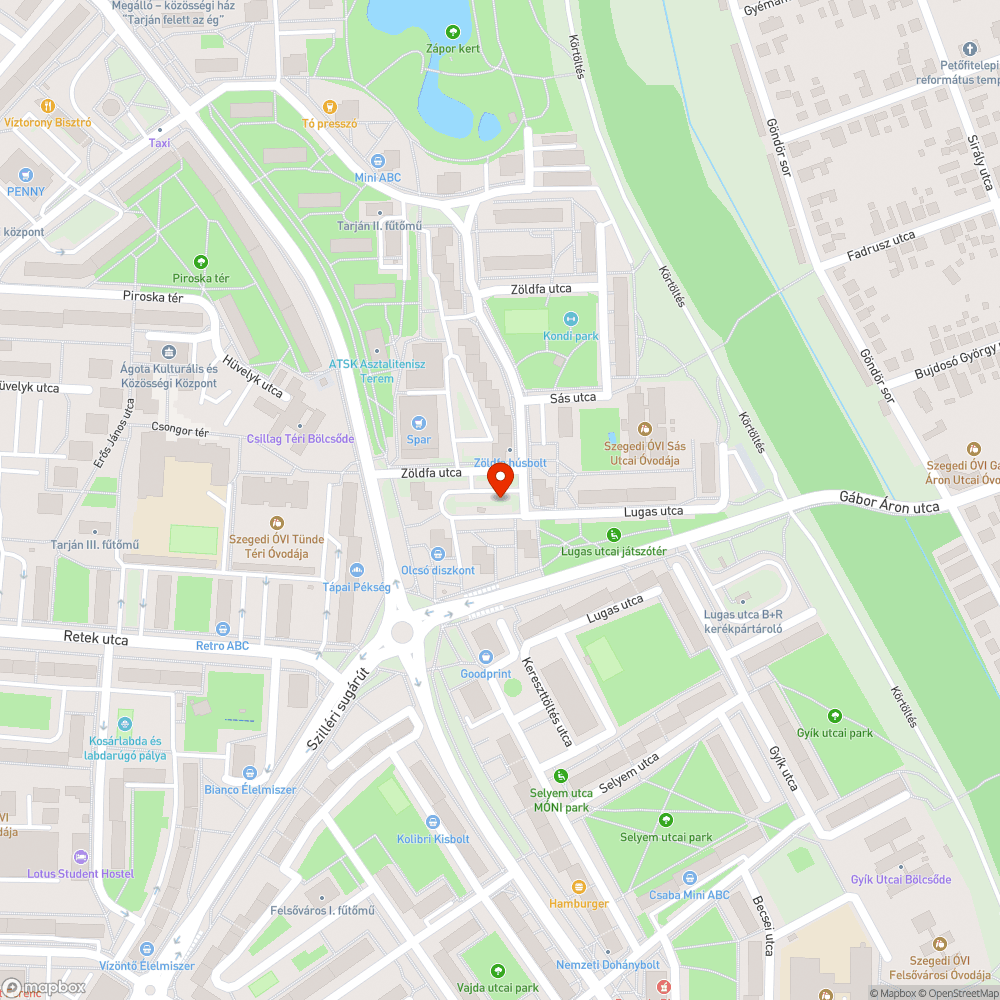 Megdőlt parkoló tábla bejelentés helye