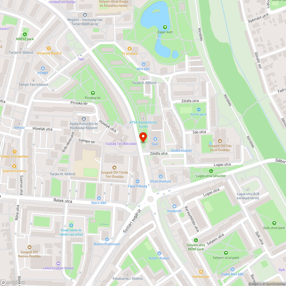 Hiányzó bicikliút tábla bejelentés helye