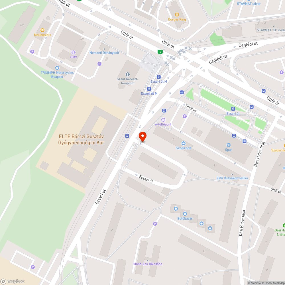 Táblák bejelentés helye