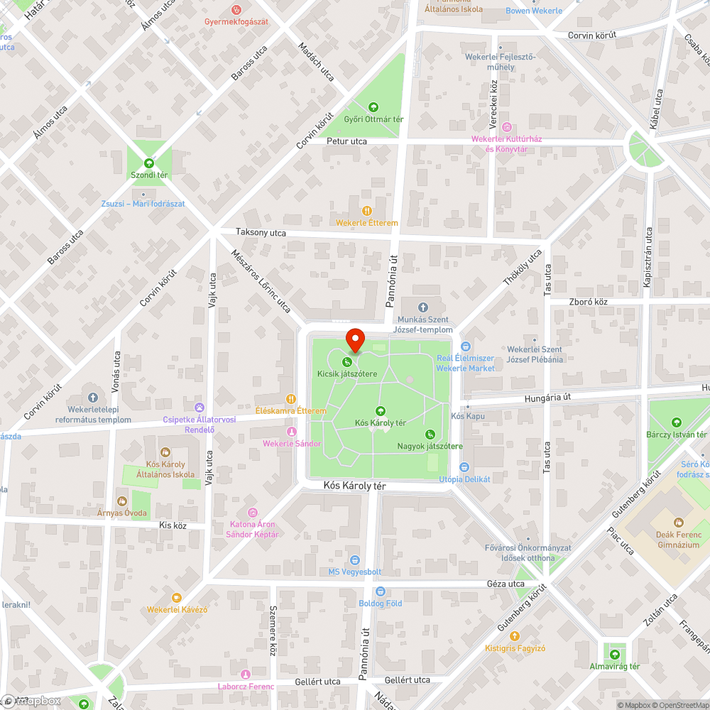 Javítandó pad bejelentés helye