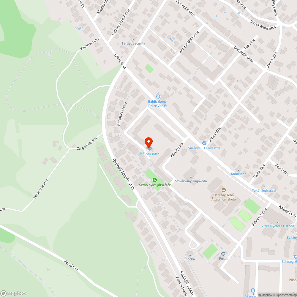 Fitness parki problémák bejelentés helye