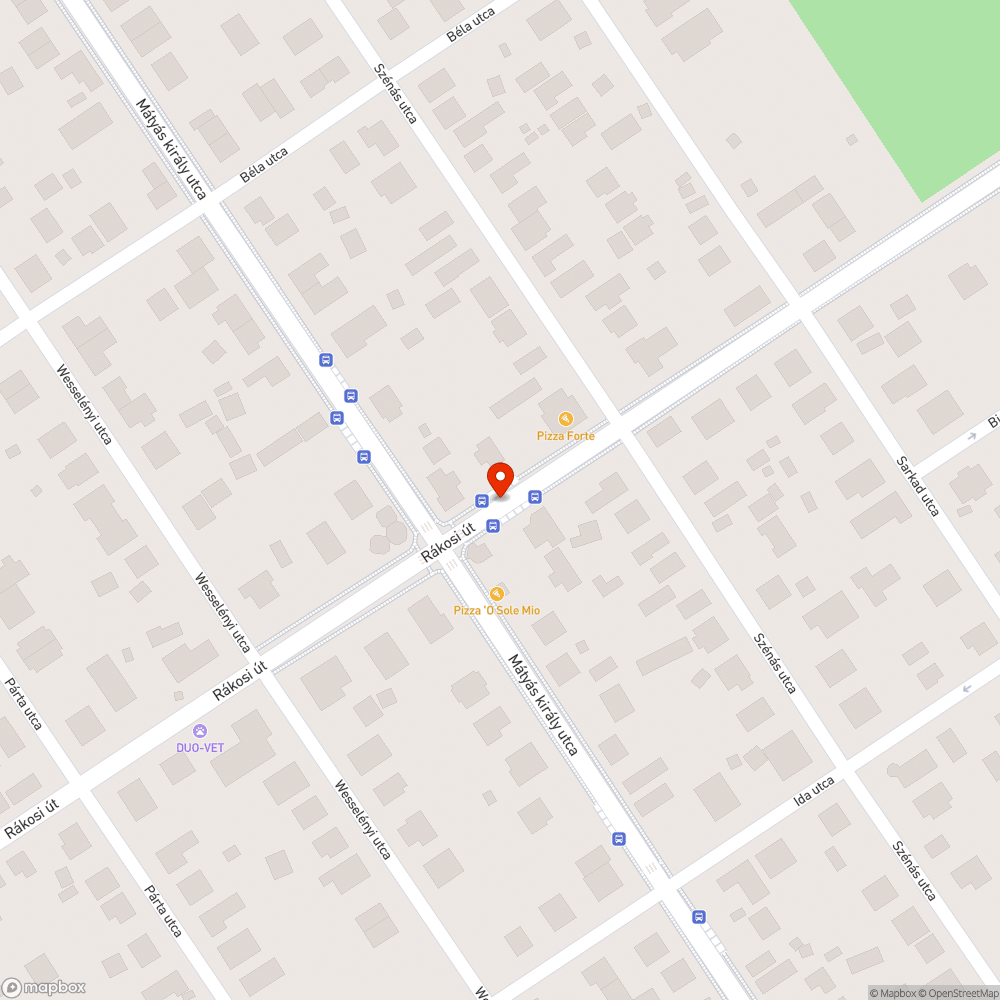 Hiányzó tábla bejelentés helye