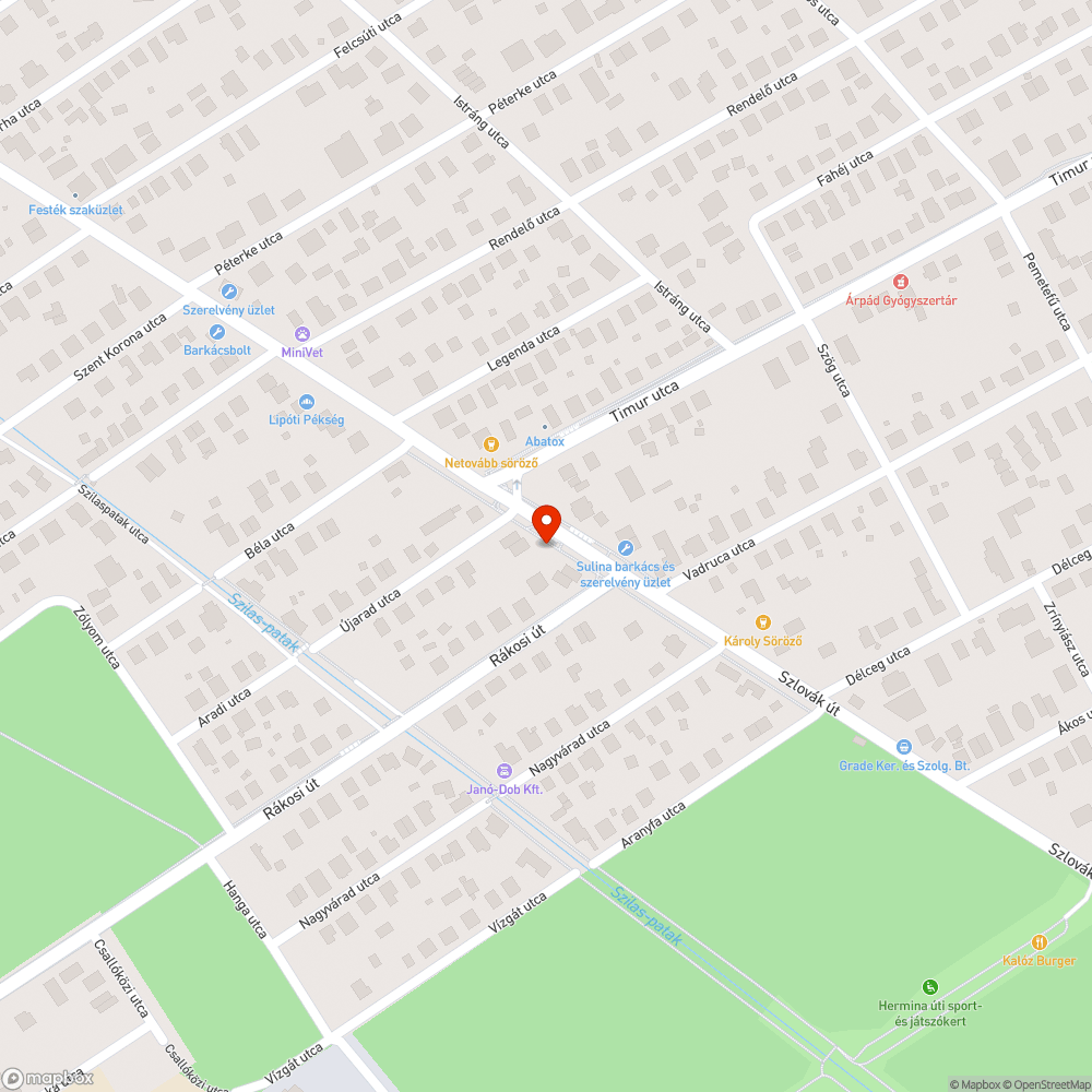 Hiányzó táblák bejelentés helye