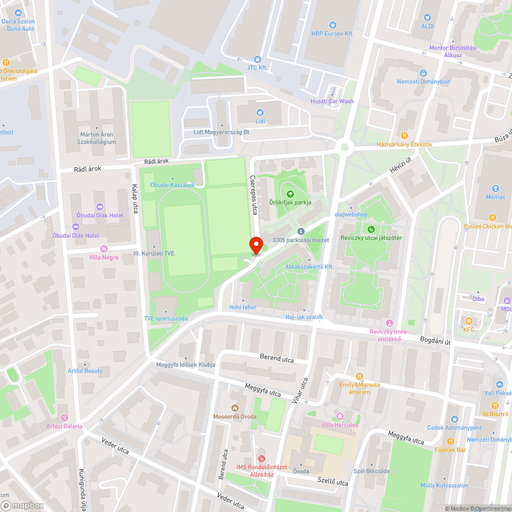 Szemétkupac bejelentés helye