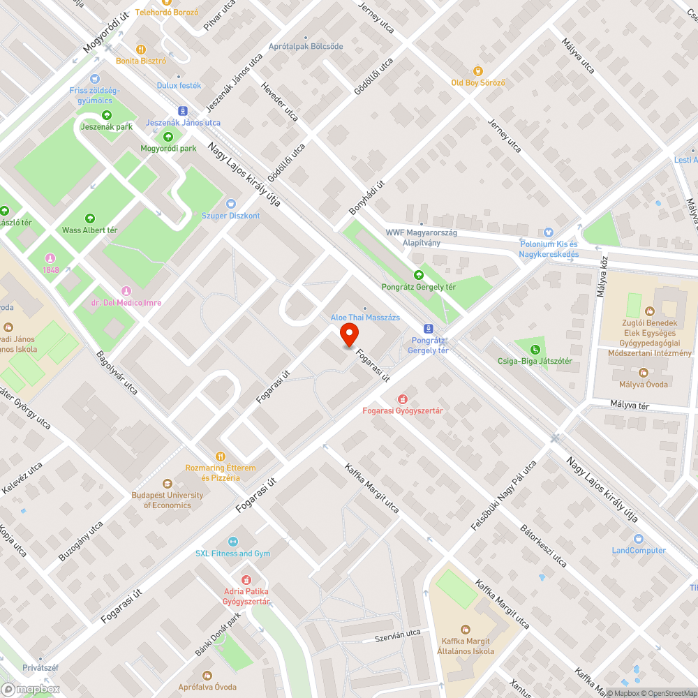 Kijárt parkoló bejelentés helye