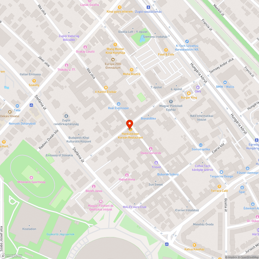 Hiányzó parkolásgátló oszlop bejelentés helye