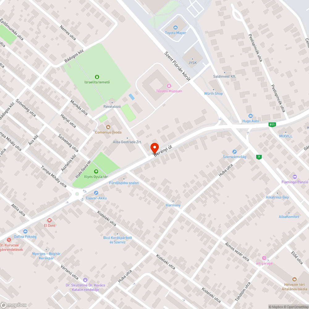 veszélyes törmelék az úttesten bejelentés helye