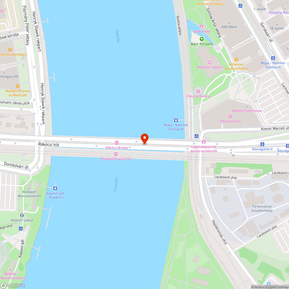 Elzárt kerékpárút bejelentés helye