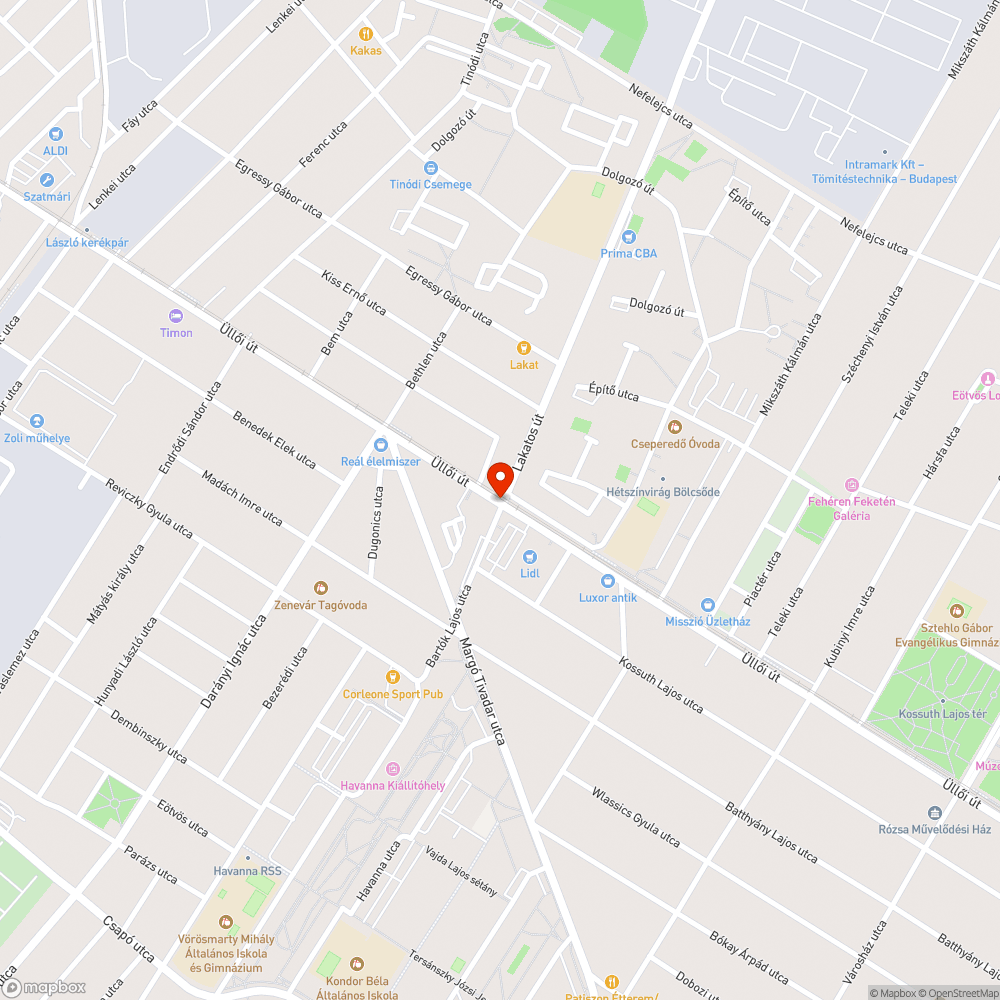 Hiányzó fényterelők bejelentés helye