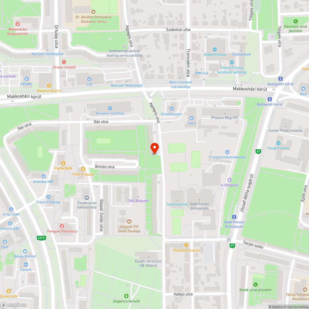 Régi, romos tűzcsap bejelentés helye