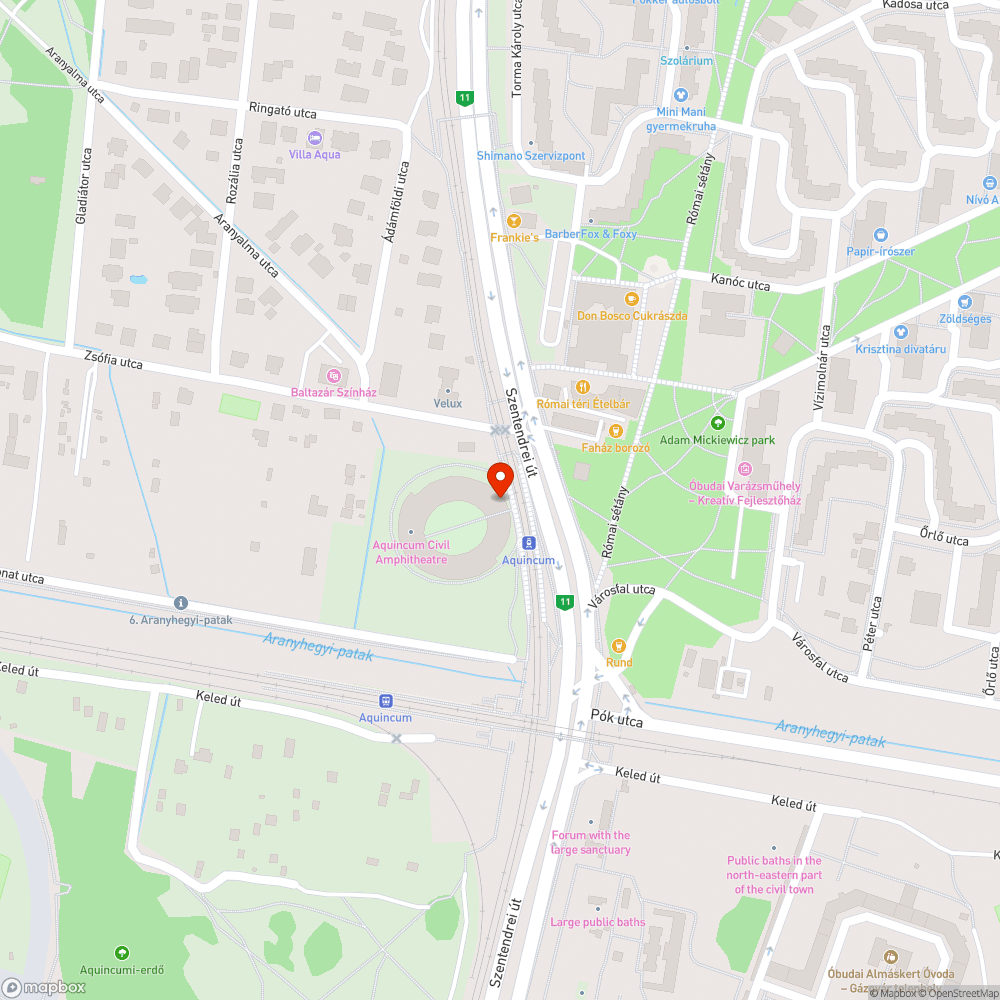 Szemét Aquincum HÉV megálló mögött bejelentés helye