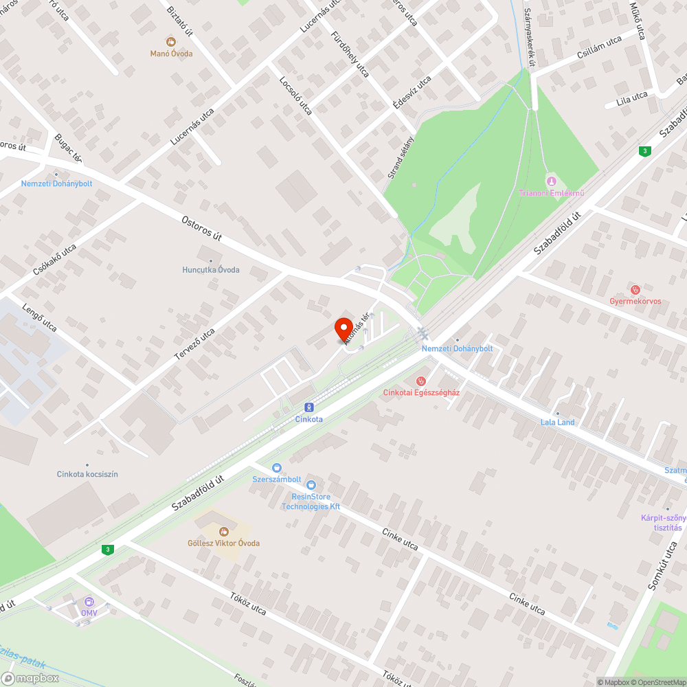 Eldugult csatorna bejelentés helye