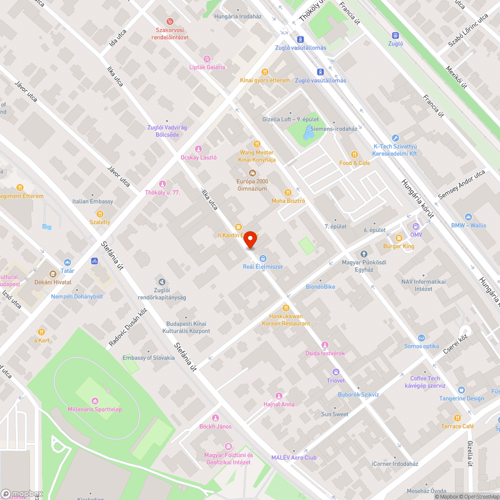 Hiányzó járdaszakasz bejelentés helye