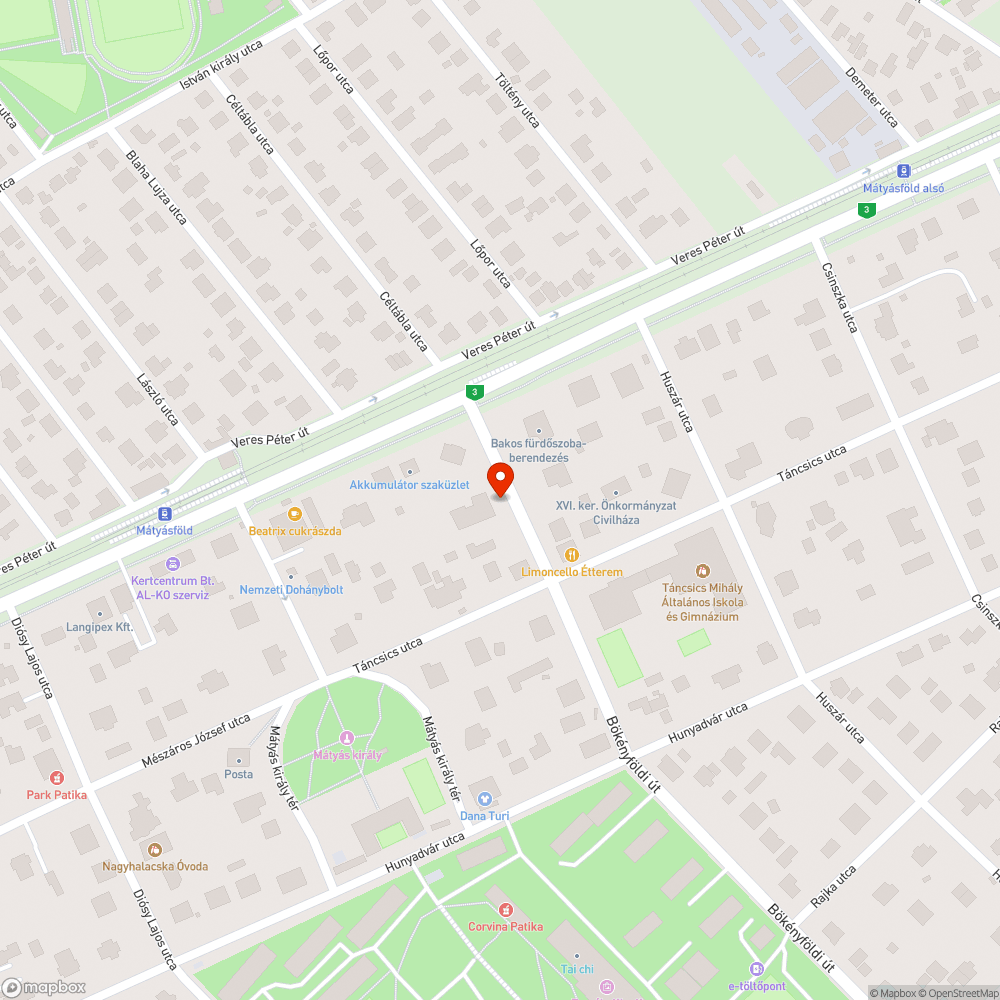 Rozsdás oszlopok &amp; betontömbök bejelentés helye