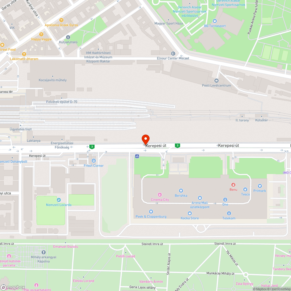 Úthiba a megállóban bejelentés helye