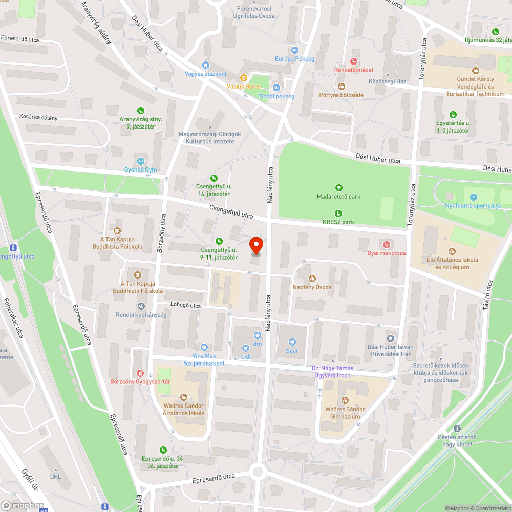 Otthagyott zöldhulladék + háztartási szemét bejelentés helye