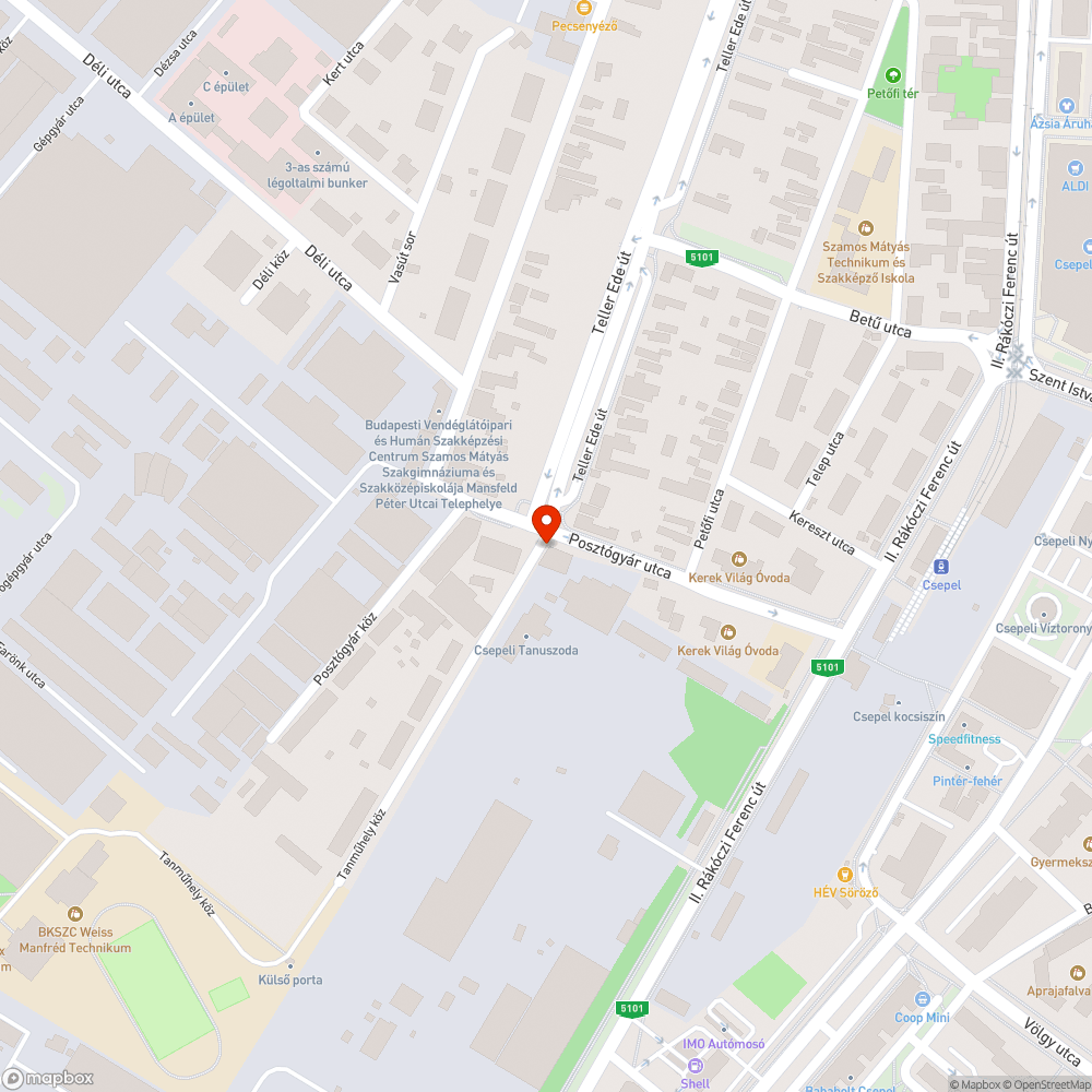 Leesőben lévő fényterelő bejelentés helye