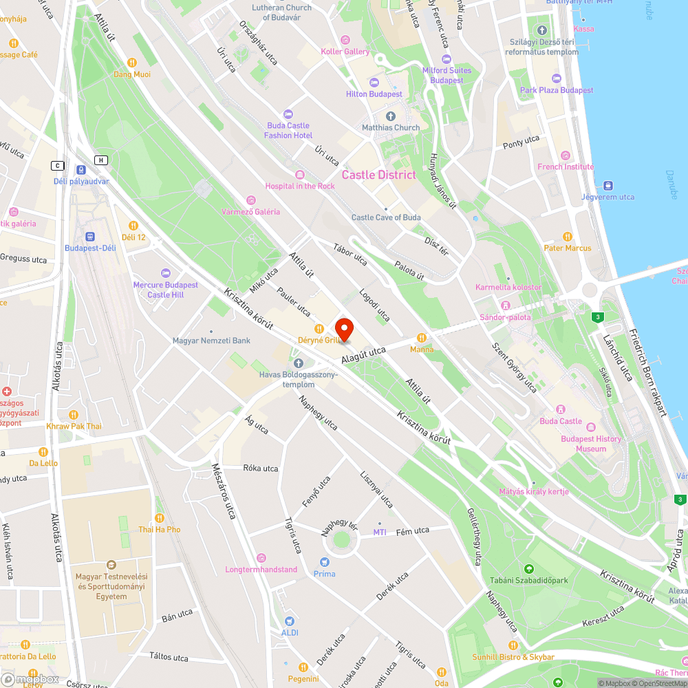 Garázskijárat bejelentés helye