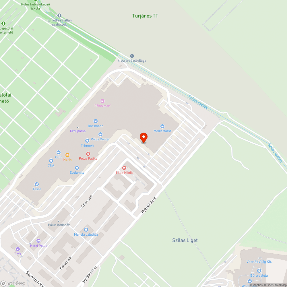 Törött padok bejelentés helye