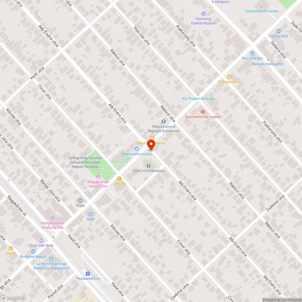 Hibás és hiányzó utcanévtáblák Pestszentimrén bejelentés helye