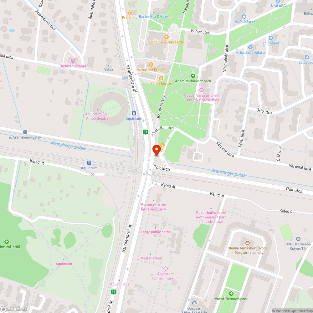 Pók utca - Lekopott zebra bejelentés helye