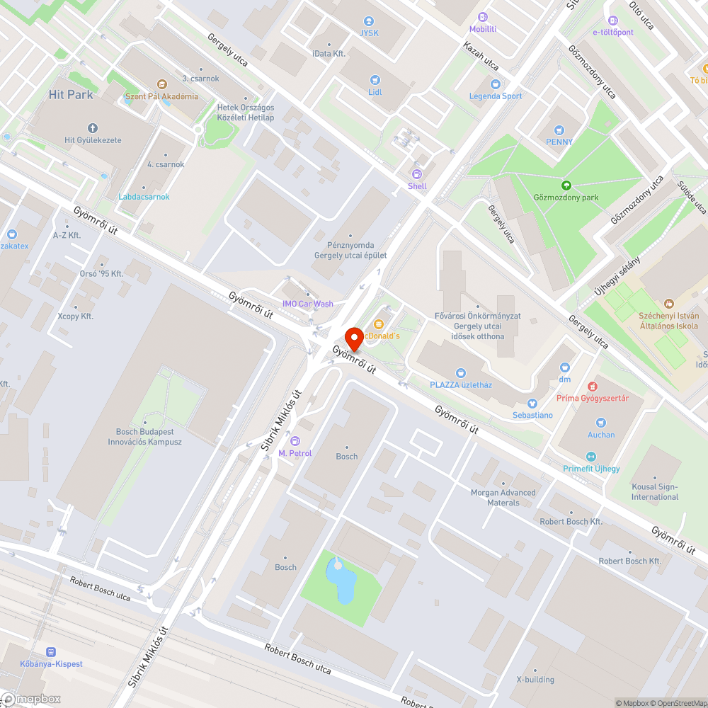 Lyukak a járdán | Gyömrői út bejelentés helye