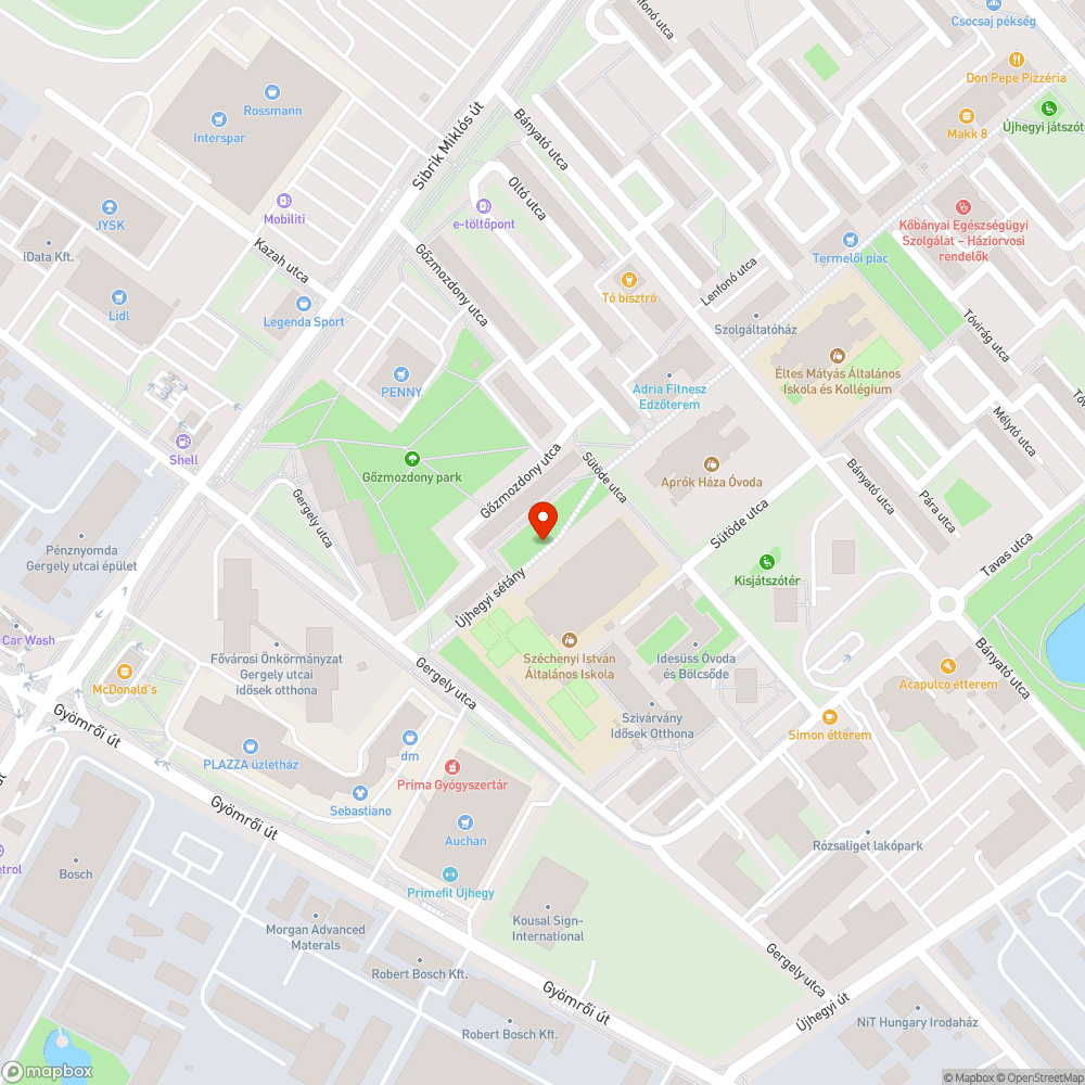 Szemét a kuka mellett bejelentés helye