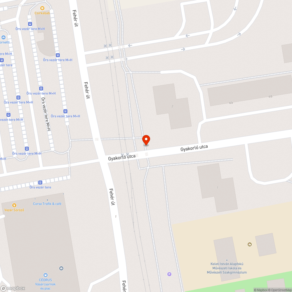 Hiányzó fényterelő | Örs Vezér Tere bejelentés helye