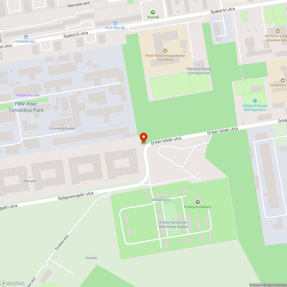 Szemét a jelzett területen | Gyógyszergyári utca bejelentés helye