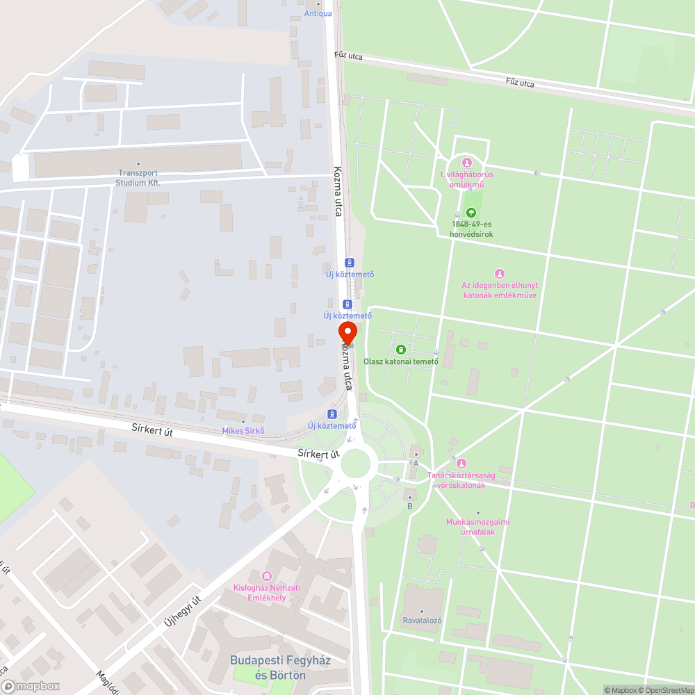 Sok felé álló táblák | Kozma utca | bejelentés helye