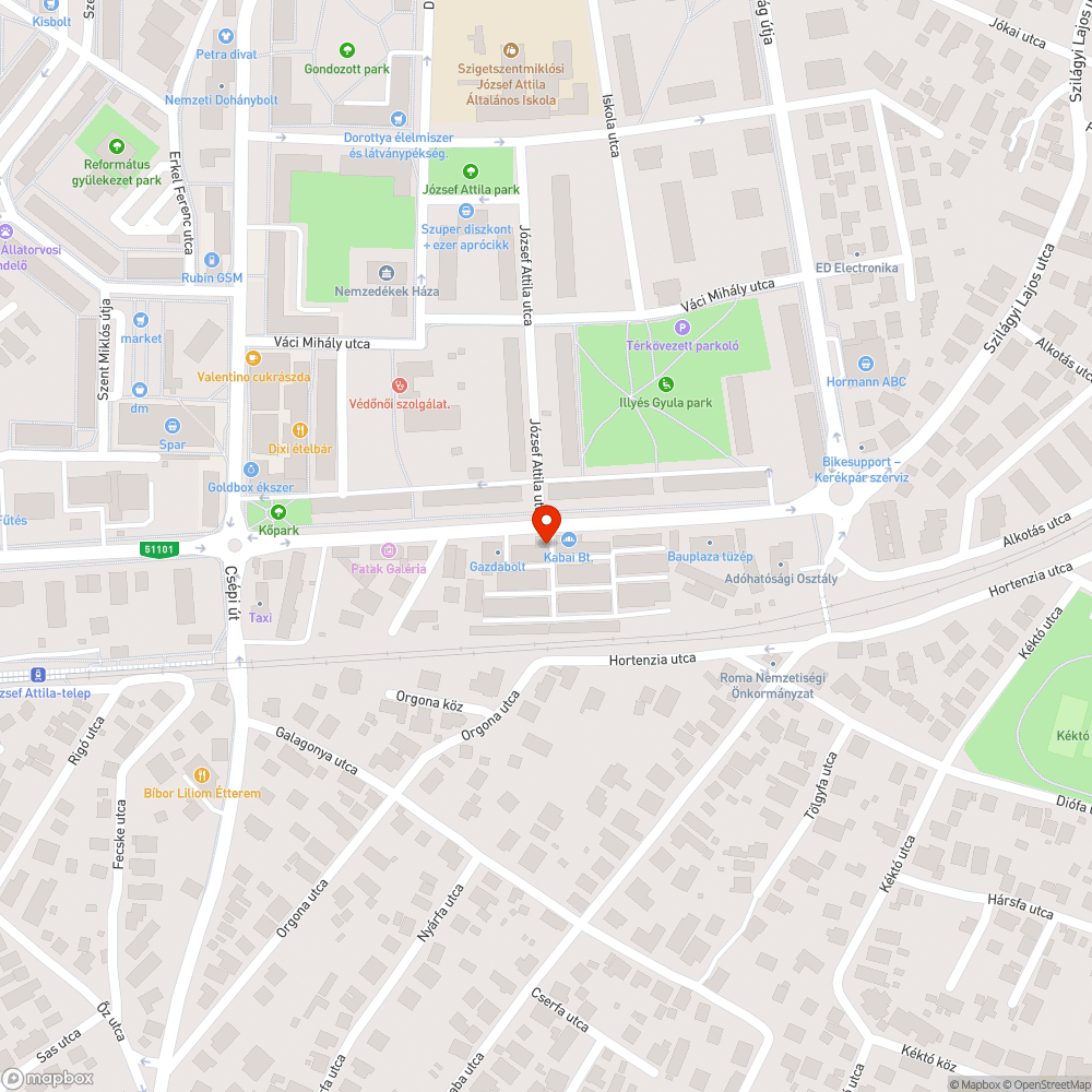 Hiányzó ártábla | MOS-264 bejelentés helye