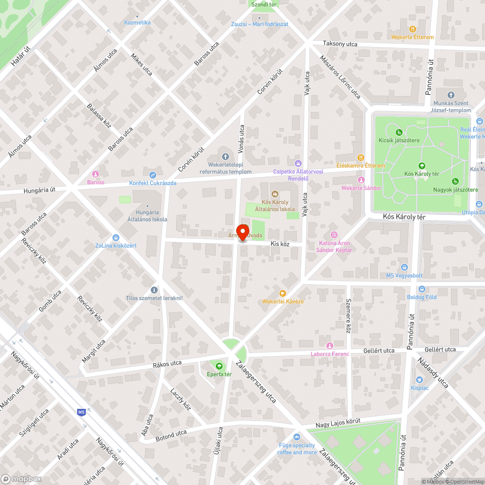 Elcsúszott (tönkrement?) csatornafedel bejelentés helye