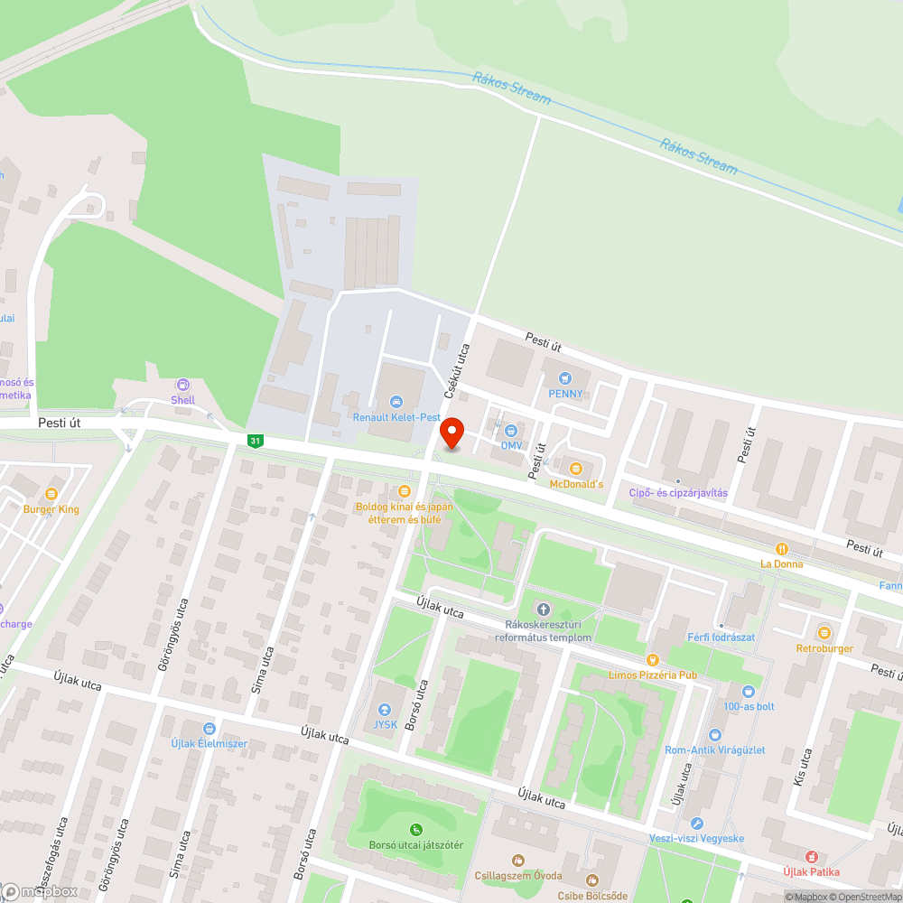 Fényterelők bejelentés helye