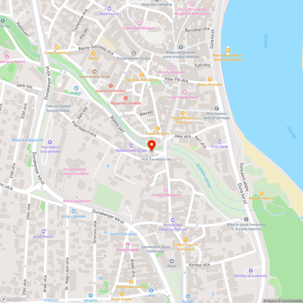 Szentendrén a Szabadság térnél lévő Bükkös-patak fölötti hídon nincs közvilágítás. bejelentés helye