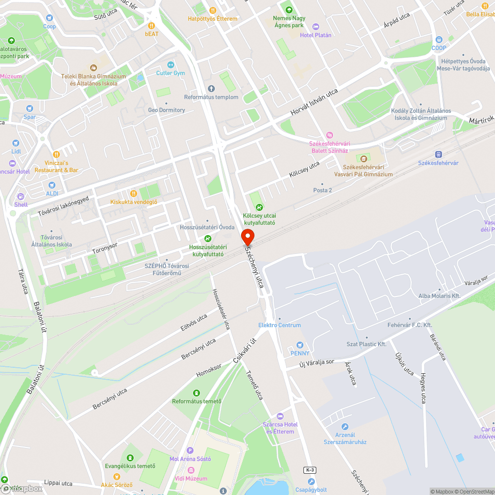 Nyomvályús, takarítatlan, balesetveszélyes kerékpárút bejelentés helye